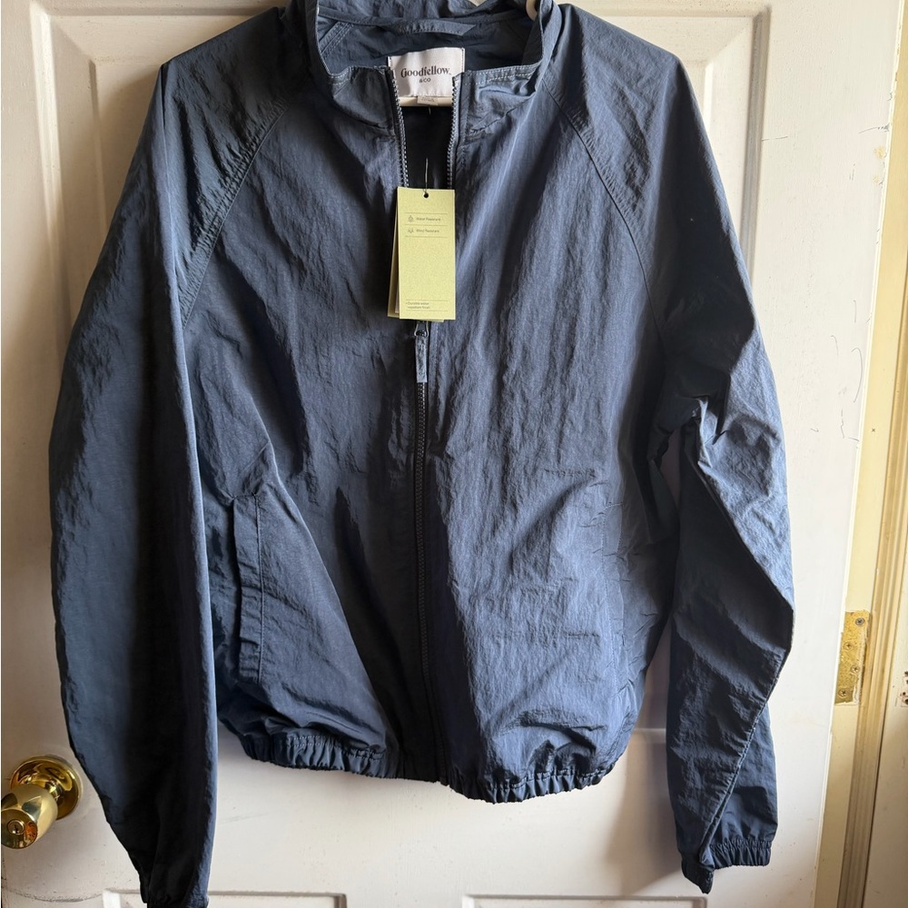Goodfellow & Co. Men’s Navy Zip-Up Windbreaker Jacket